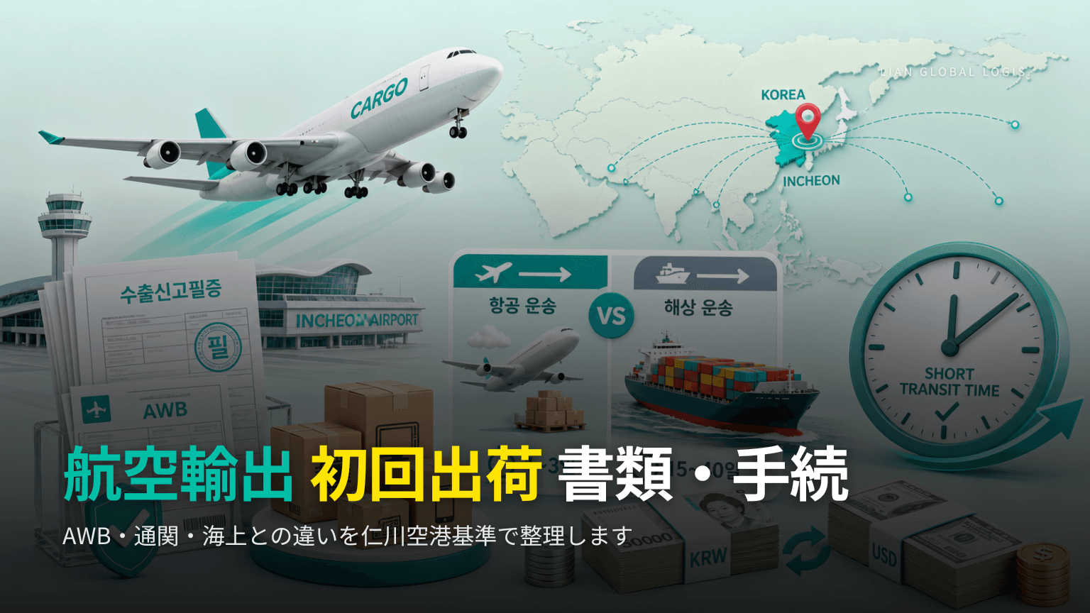 航空輸出初回準備 書類・通関手続と海上輸出の違い整理