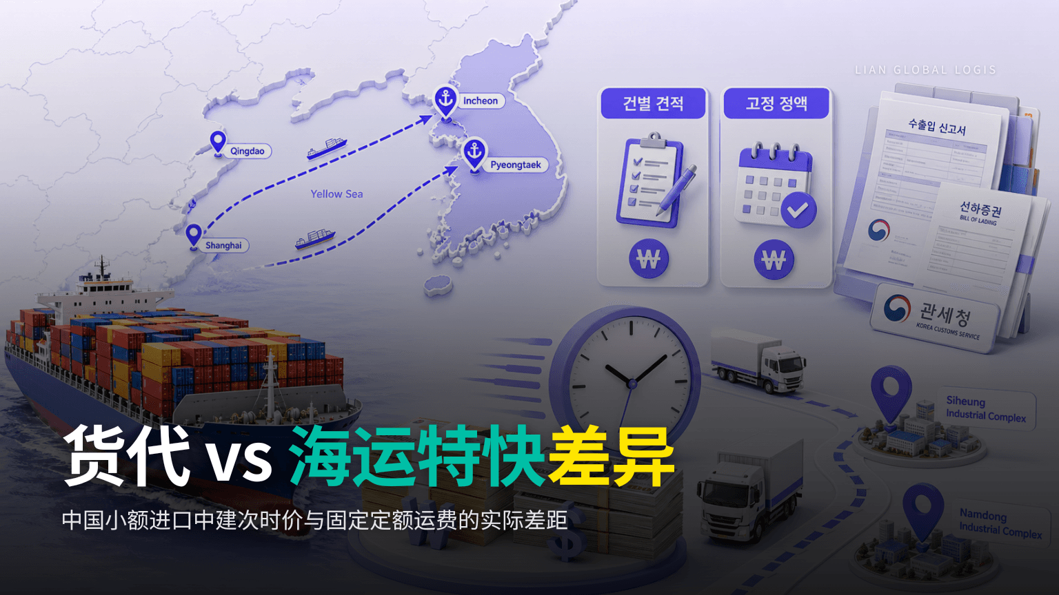 货代与海运特快的LCL运费模式差异——中国小额进口商选择指南