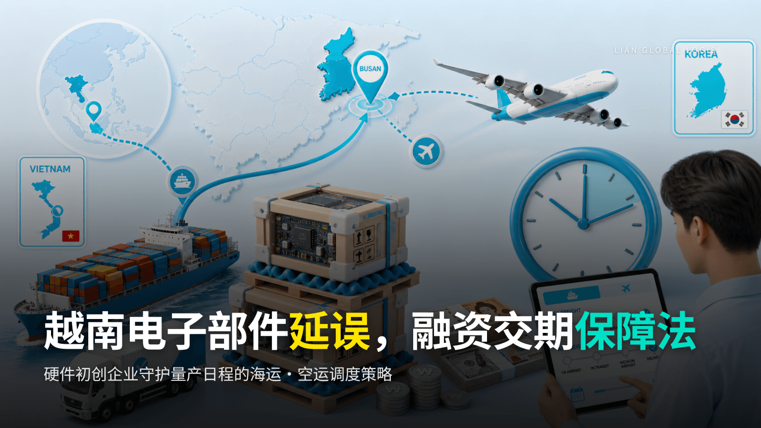 越南电子部件进口延误时的应对方案|空运·海运对比与交期缩短策略