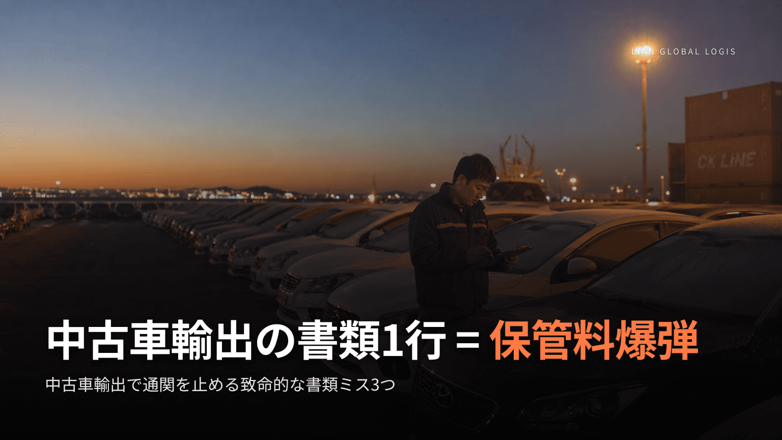 中古車輸出の通関遅延を招く致命的な書類ミス3つと保管料爆弾を防ぐ方法